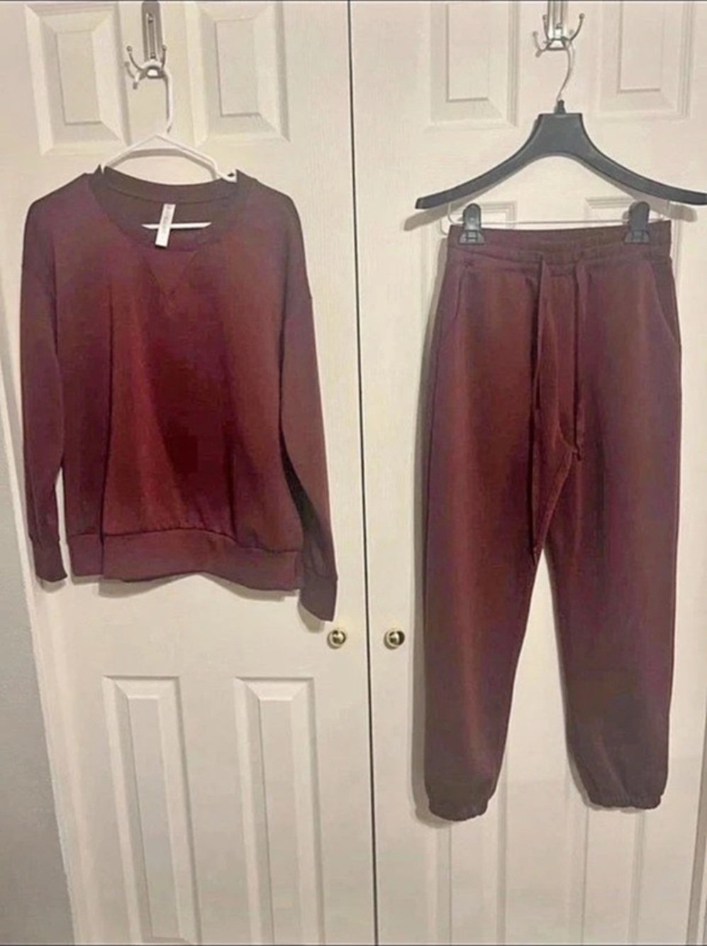 Dear Scarlett Burgundy jogger Set